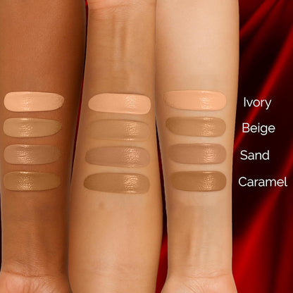 FACES CANADA 3 in 1 Flawless Matte Concealer - Ivory, 8g | Full Coverage | Long Lasting | Hydrating Concealer for Dark Circles, Dark Spots & Blemishes | Brightens Under Eyes | Lightweight & Blendable