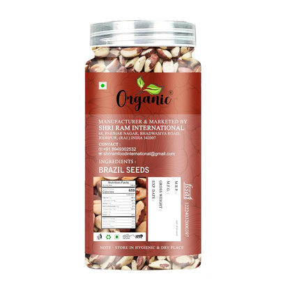 Organic Brazil Nuts, 50gm (Rich in Selenium | Superfood | Have 1 Daily | Product of Peru)