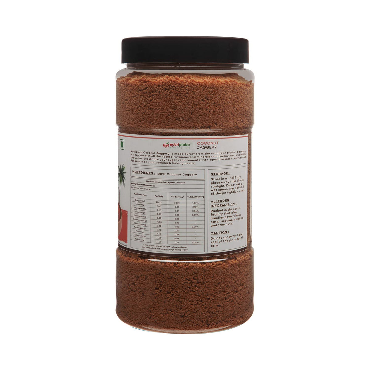 Nutriplato-enriching lives Coconut Jaggery Powder, 700 g