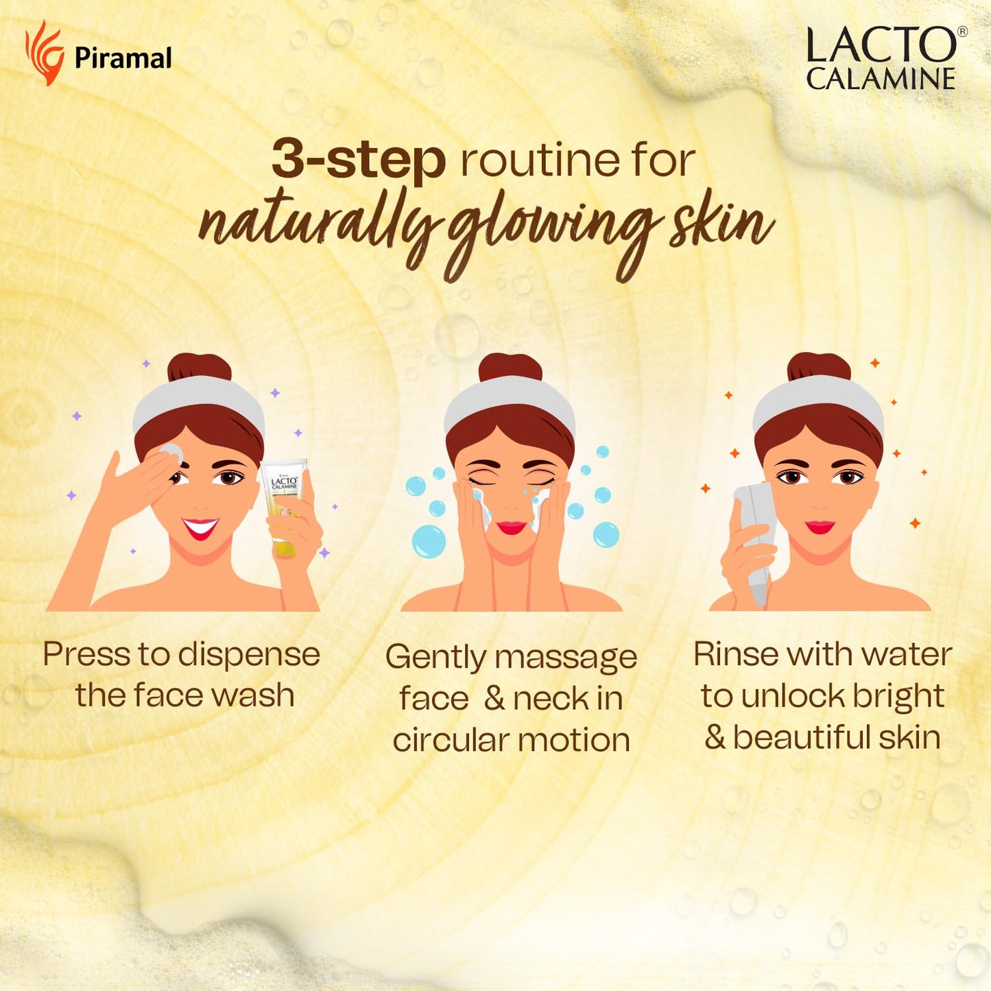 Lacto Calamine Ubtan Face Wash for Glowing Skin | Natural Face Wash with Sandalwood, Saffron, Neem, Almond & Turmeric | Exfoliating Facewash reduces Tan | Sulphate, Paraben Free | 100 ml Pack of 1