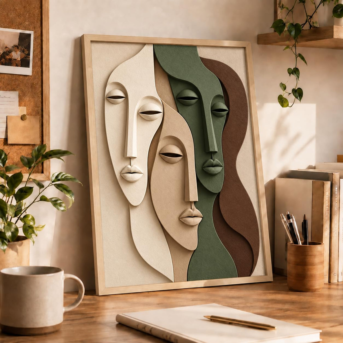 Botanical Woman Face Art - 7 | 16x24