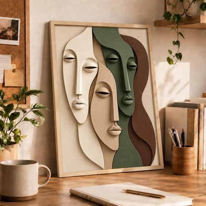 Botanical Woman Face Art - 7 | 16x24