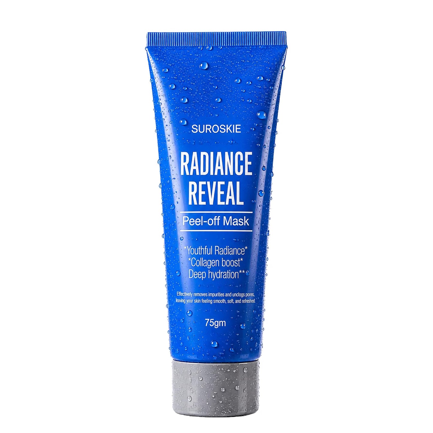 Yaa Catchy Suroskie Radiance Reveal Peel Off Mask 75G | Honey, Milk Protein & Collagen | Hydration, Brightening, Instant Glow & Plumped | Korean Inspired Skin Care| Peel Off Face Mask For Men & Women