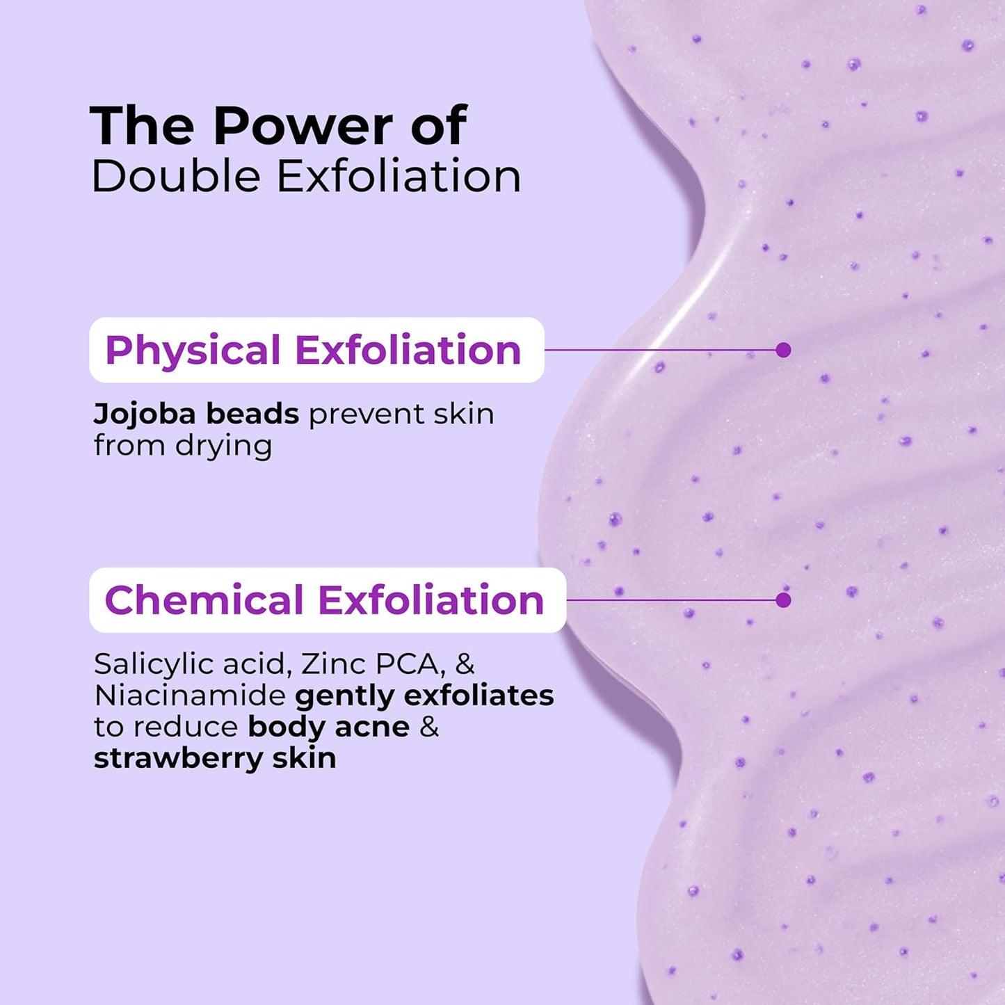 Hula Hoop Exfoliating Body Wash by Foxtale | 2% Salicylic Acid + Zinc PCA | Reduces Body Acne, Strawberry Legs & Tan | Exfoliates & Moisturizes to Reveal Smooth & Bump-free Skin | 250ml