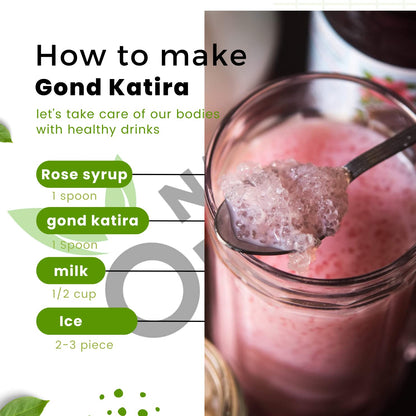 Namo Organics Gond Katira Pure - 250 Gm | Cooling Properties | 100% Natural Superfood Edible Gum