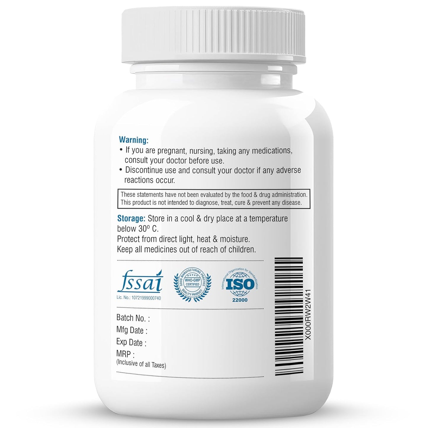 Biotrex Hyaluronic Acid - 100mg (60 Capsules), Dietary food supplement
