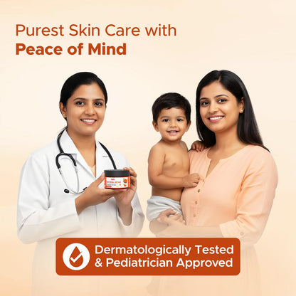 BabyOrgano Ayurvedic Ubtan Bath Powder for Babies, Kids & Mothers 0+ Months | Tan Removal & Skin Brightening | Sandalwood Turmeric Neem & Green Gram | Dermatologically Tested | AYUSH Approved | 100g (Pack of 1)