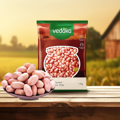 Vedaka Raw Peanuts, Pink, 1kg