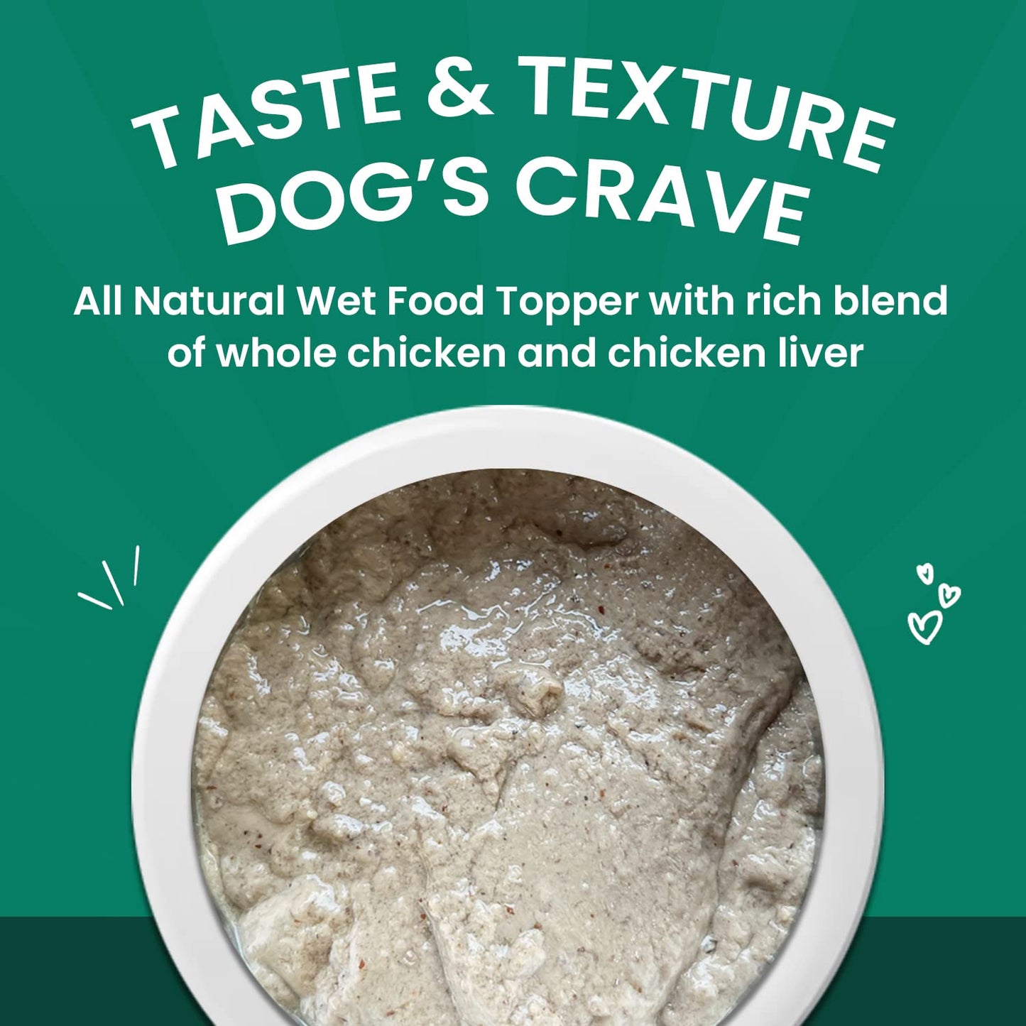 Goofy Tails Wet Dog Food 280g (70gX4), Chicken Super Dog Food, Preservative Free Dog Gravy, Wet Dog Food, Natural Human Grade Grain Free and Gluten Free Super Dog Food Gravy