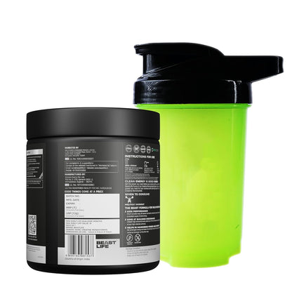 BeastLife Micronised Creatine Monohydrate with Free Shaker | 319 g | 86 Servings | Tropical Tango | NABL Lab Tested | Rapid Absorption for Muscle Strength & Athletic Performance | Super Micronised Creatine Powder