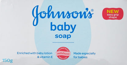 Johnson's Baby Soap with New Easy Grip Shape, 150g