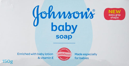 Johnson's Baby Soap with New Easy Grip Shape, 150g