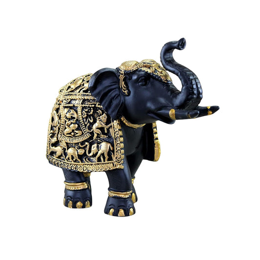 THE SACRED GIFTS Elephant Statue Medium Size for Showpiece Your Home,Office Table & Gift Article,Animal Decorative Showpiece Figurines | Home Decor for Vastu | Good Luck (Pack of 1)