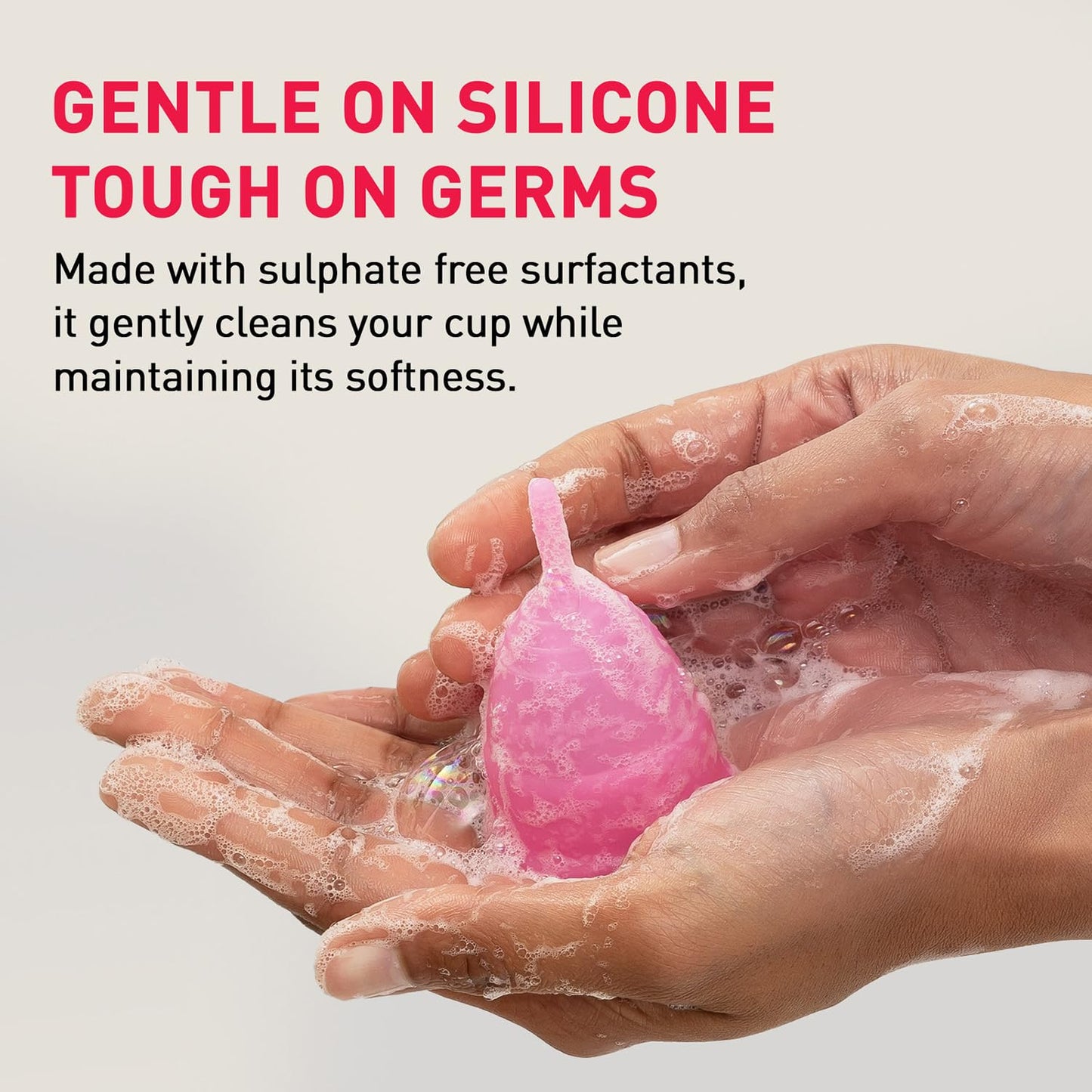 Sirona Natural Menstrual Cup Wash for Women - 100 ml with Rose Fragrance to Wash your Period Cup in a Hygienic Way