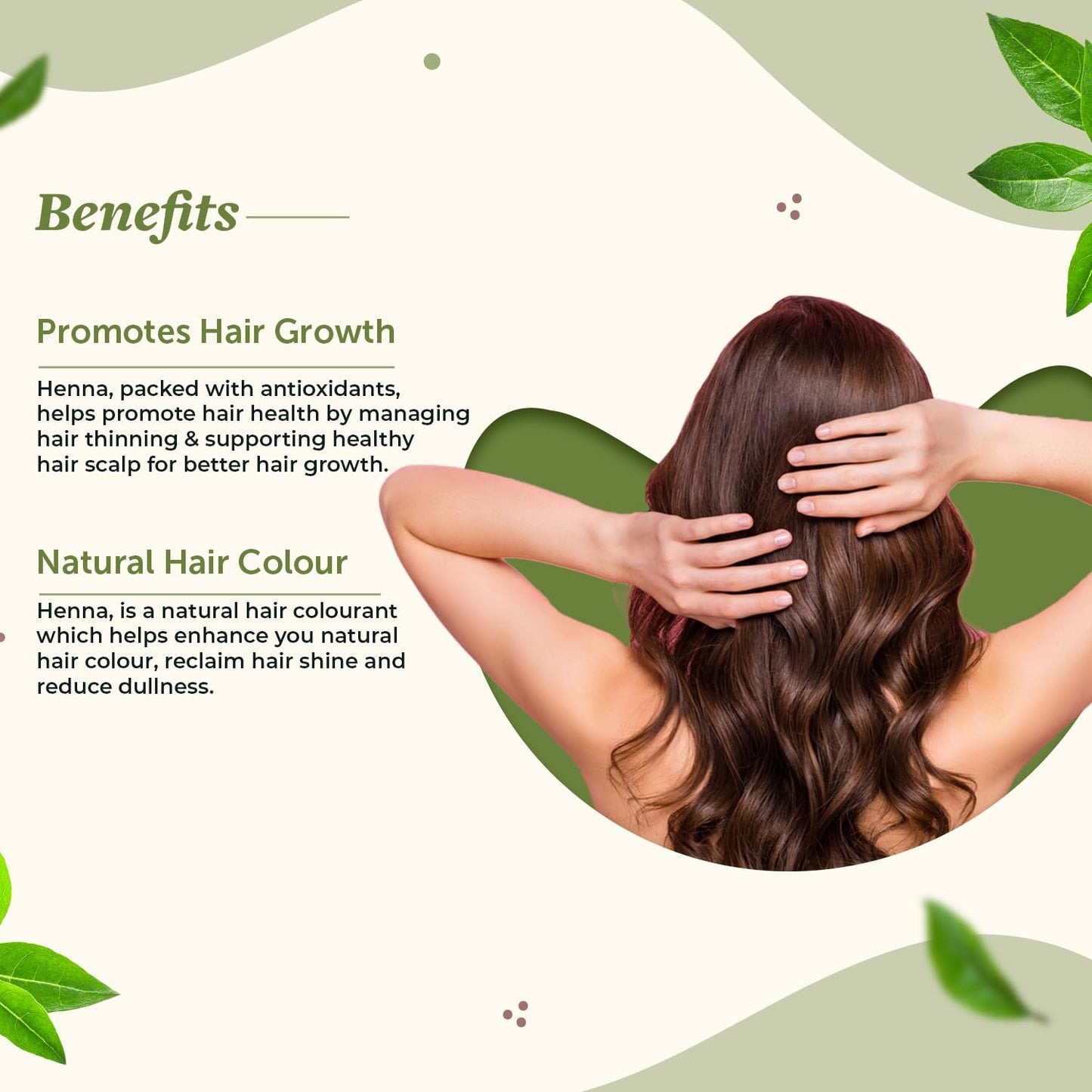 Neuherbs Henna Powder - 100g For Hair Colour | Promotes Hair Growth | 100% Pure & Natural With No Added Preservatives