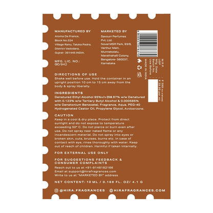 Back label of a product with text and a barcode on a white background