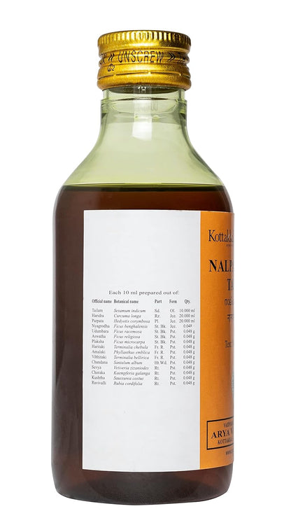 Kottakkal ayurveda Nalpamaradi Tailam - Oil, 200 Ml, For Hair & Skin (Pack Of 1)