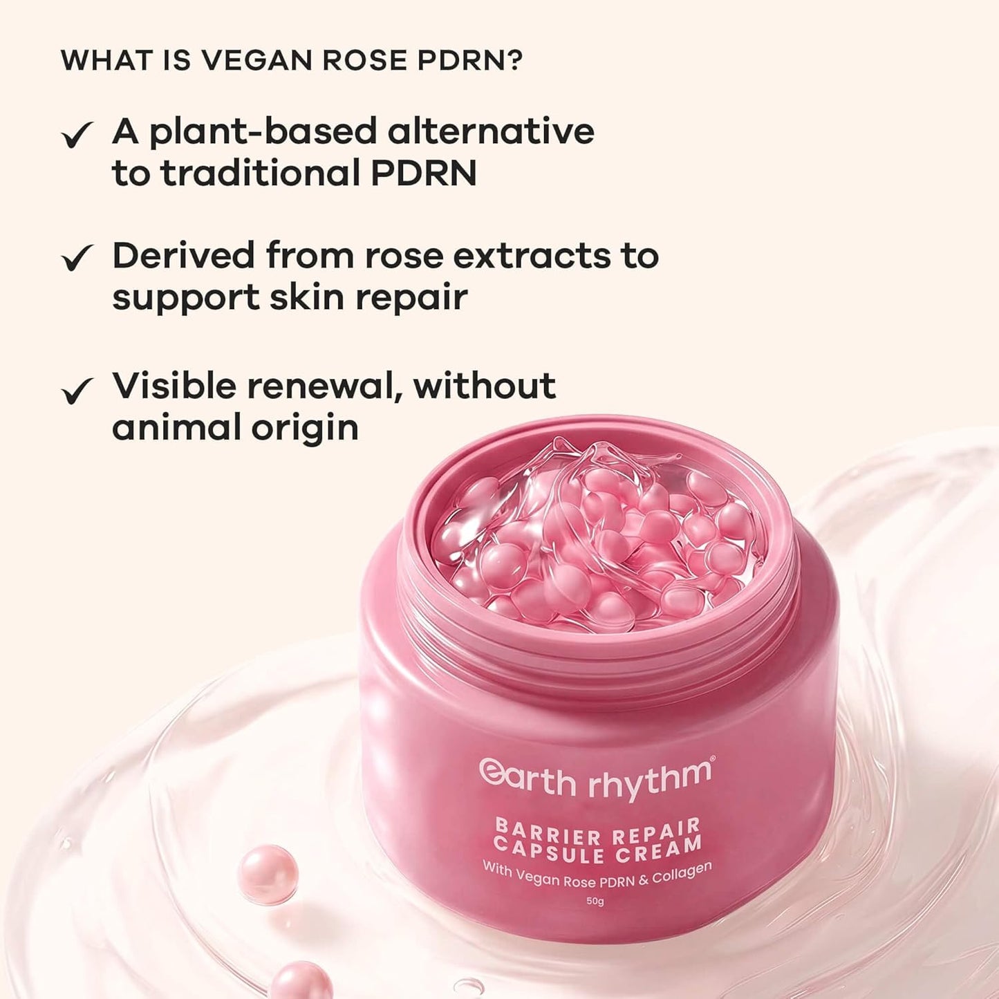 Earth Rhythm Rose PDRN Collagen Barrier Repair Capsule Cream