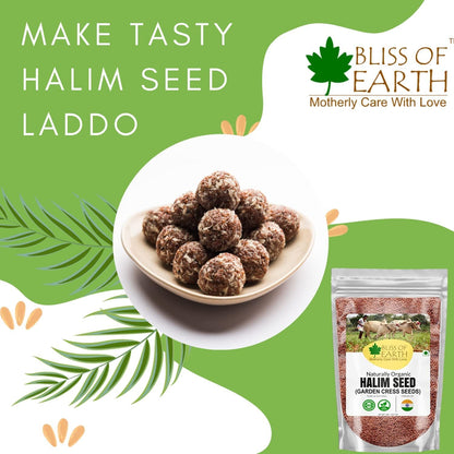 Bliss Of Earth Halim Seeds 600gm Organic for Eating - Natural Aliv Seeds for Hair, Skin Health & Immunity Booster Superfoods