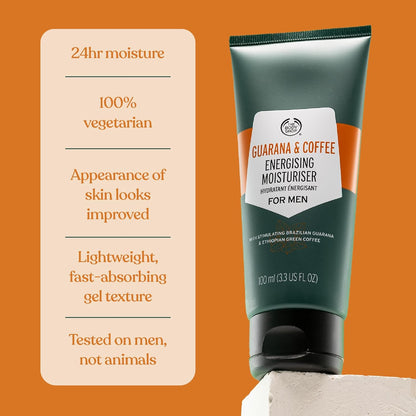 The Body Shop Gel Guarana and Coffee Energising Moisturiser for Men, 100 ml