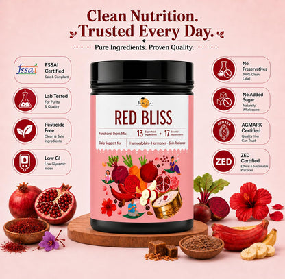 Palm Era Red Bliss Powder | Red Banana, Beetroot & Pomegranate with Palm Jaggery