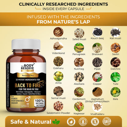 Supplement bottle with ingredients listed on a beige background