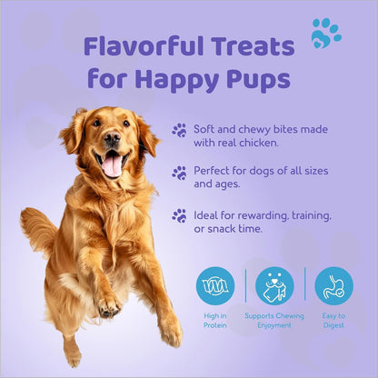 Petoska Chicken & Sweet Potato Dog Treats – 100 g Crunchy Natural Chew Sticks for Puppies & Adult Dogs