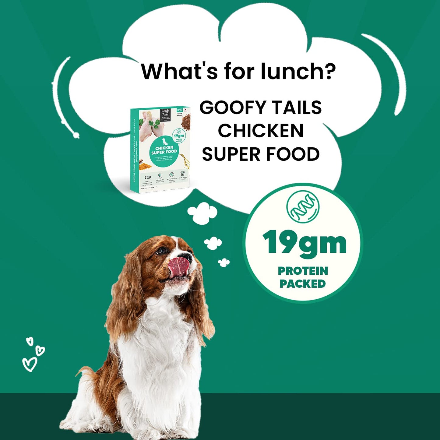 Goofy Tails Wet Dog Food 280g (70gX4), Chicken Super Dog Food, Preservative Free Dog Gravy, Wet Dog Food, Natural Human Grade Grain Free and Gluten Free Super Dog Food Gravy