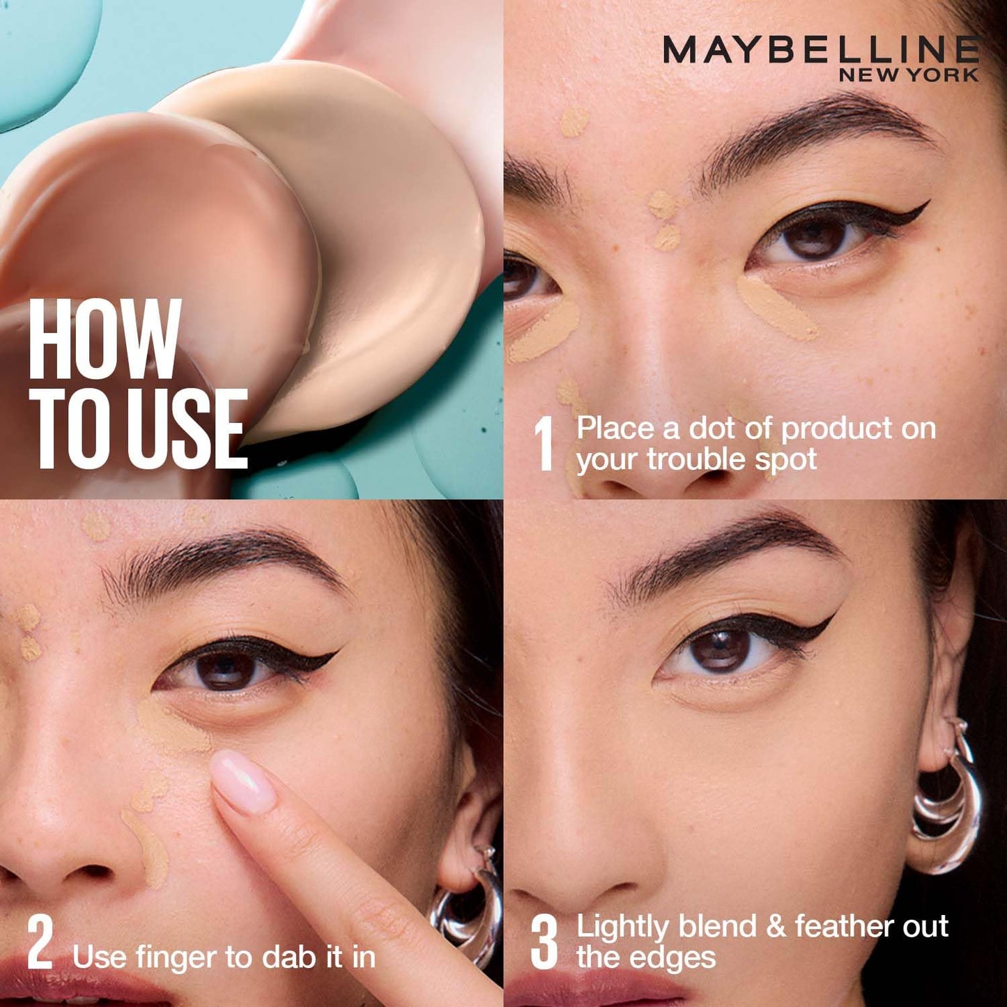 Maybelline New York Fit Me Spot Rescue Concealer, 25 | Full Coverage, Skin Improving