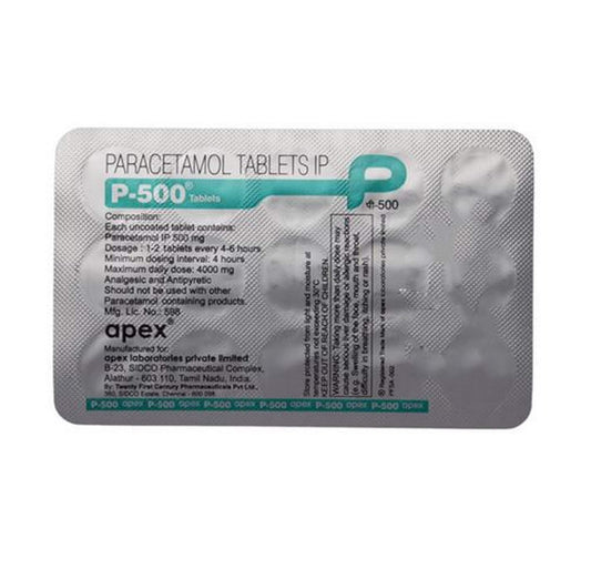 P-500 - Strip of 15 Tablets
