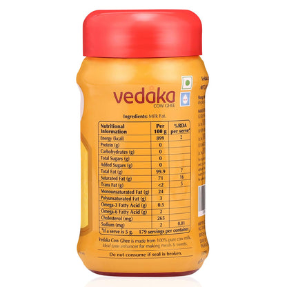 Vedaka Cow Ghee | 1 L Jar | Rich Aroma