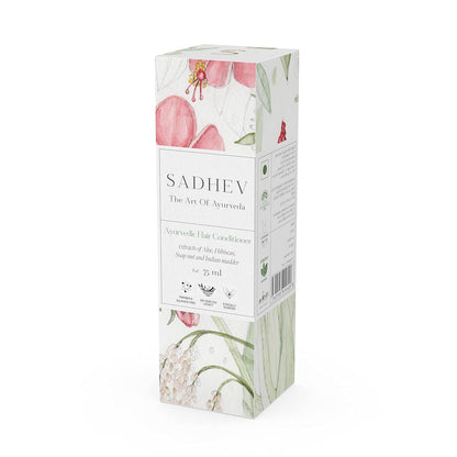Sadhev Ayurvedic Hair Conditioner With Extracts Of Aloe, Hibiscus, Soap Nut And Indian Maddar For Deep Condition And Nourishment