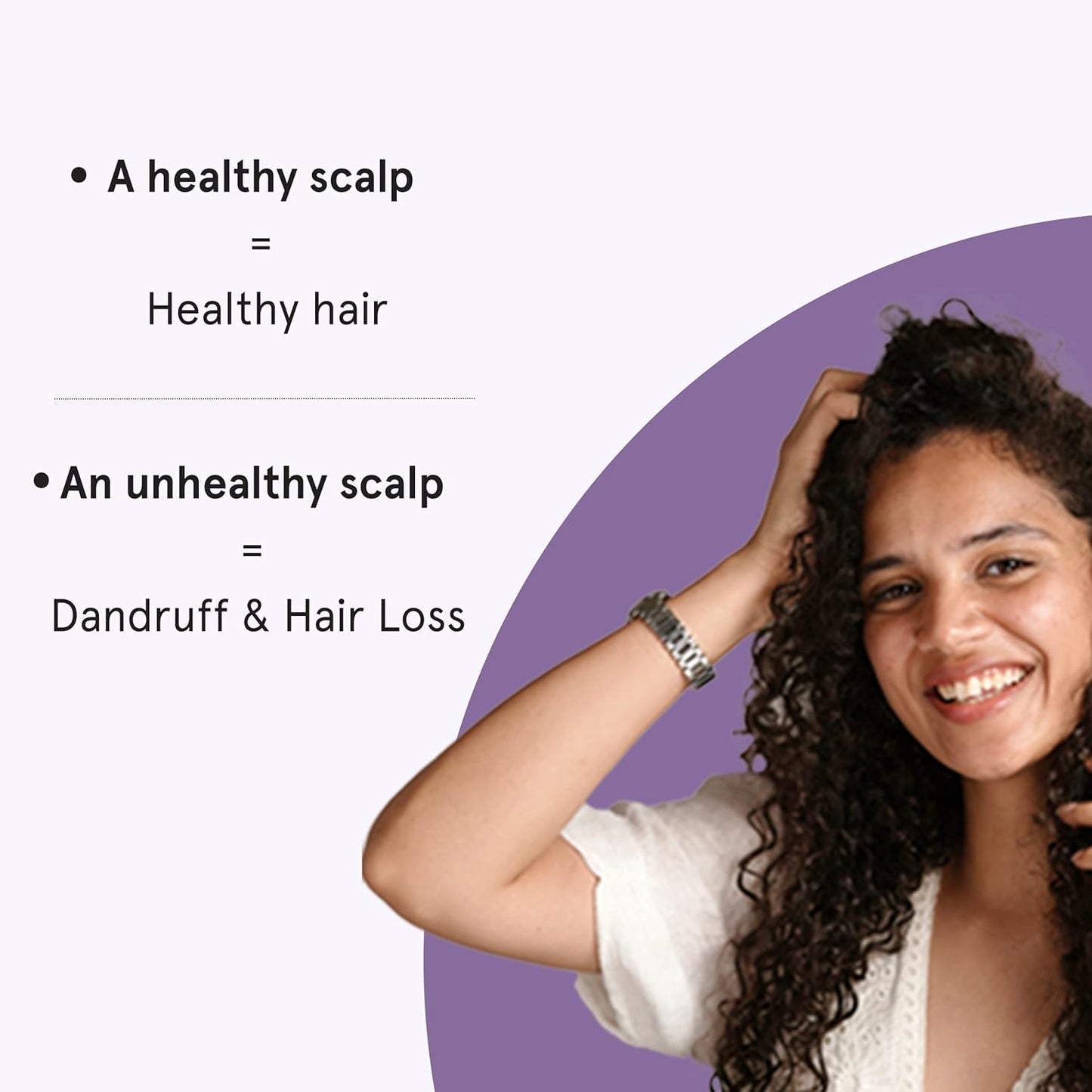 Be Bodywise Hair Scalp Massager Shampoo Brush with Soft Silicone Bristles | Exfoliating Stimulating, Anti Dandruff, Shower Scalp Scrubber | Handheld & Lightweight | Black