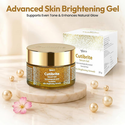 Ipca Cutibrite Serum Gel – 20g Skin Radiance Serum, Helps Reduce Appearance of Dark Spots, Improves Even Skin Tone & Clarity, Lightweight Daily Use Formula