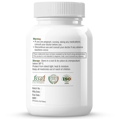 Biotrex Nutraceuticals L-Theanine 200mg Caffeine 100mg Supplement helps to improve Excercise Performance & supports Energy Management - 60 Veg Capsules