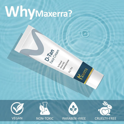 D-Tan Face Cream | Helps Reduce Tan & Enhance Skin Radiance | Enriched with Nourishing Ingredients (30 Gram)