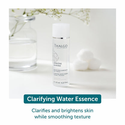 Thalgo Clarifying Water Essence - Brightening Face Toner | 125ml A lightweight clarifying toner that preps skin for the next step, leaving it feeling brighter, plumper and hydrated.