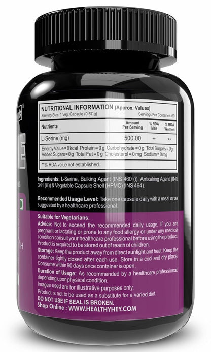 Supplement bottle with nutritional information label on a white background
