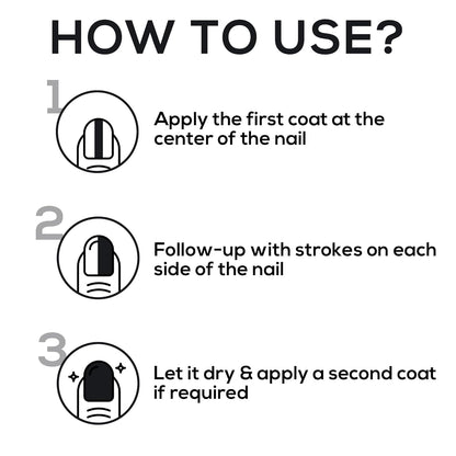 RENEE Mattitude Nail Paint- Feather Black 10ml | Quick Drying, Matte Finish, Long Lasting, Chip resisting Formula with High coverage | Acetone & Paraben Free