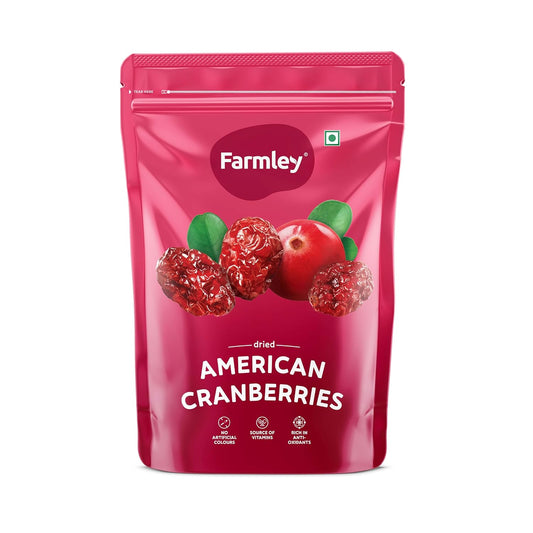 Farmley Dried Cranberry I 250 Gram, Pack Of 1 I Dried Fruit, Berries, High Nutrient And Antioxidant No Added Preservatives