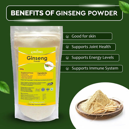 Biotrex Nutraceuticals Ginseng Herbal Powder - 200gram