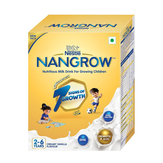 Nangrow | 800g Value Pack | Nutritious Milk Powder Drink For Growing Toddler Aged 2-6 Years | Zero Sucrose | Contains Dha | Rich In Protein & Vital Nutrients | Creamy Vanilla Flavor
