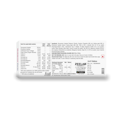 Zeelab supplement packaging with detailed label on a white background