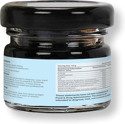 mars by GHC Pure Himalayan Shilajit Gold (Resin) Powered with - 20g - Pack of 1 | Pure Organic Shilajit Resin sourced from Himalayas