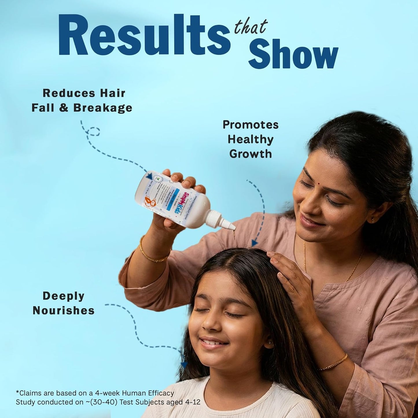 Simply Kids Hair Oil 175ml | For Ages 4-12 | Almond, Wheat Germ & Jatamansi | Nourishes Hair & Scalp | SLS & Paraben Free | Dermatologically Tested | For Sensitive Skin