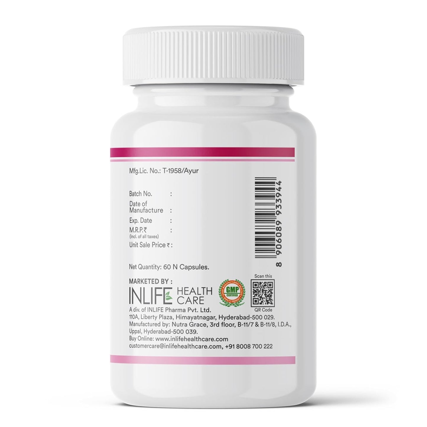 INLIFE Vaginal Health Capsules for Hygiene Support with Neem Seed Oil (Nimba Taila) 500mg | Promote Healthy Odor & Flora - 60 Count