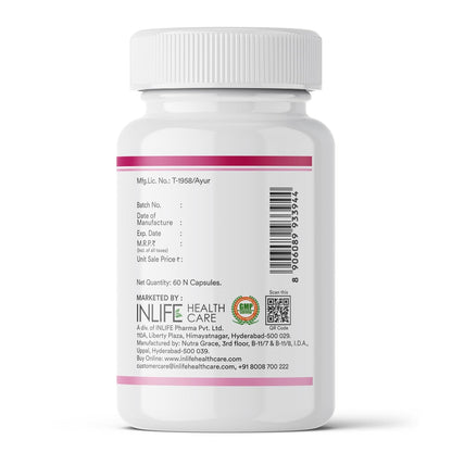 INLIFE Vaginal Health Capsules for Hygiene Support with Neem Seed Oil (Nimba Taila) 500mg | Promote Healthy Odor & Flora - 60 Count