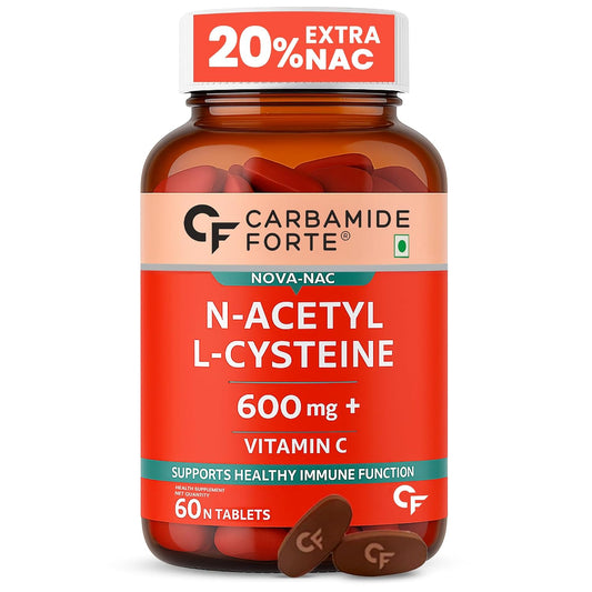 Carbamide Forte N-Acetyl, L-Cysteine 600mg (NAC) - 60 capsules, 1 count