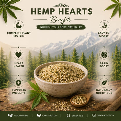 Earthen Story Hemp Hearts, 150g | Himalayan Origin Shelled Hemp Seeds | Rich in Plant Protein & Omega 3 | Lab Tested for Pesticide Residues | Mild Nutty Taste | Superfood for Smoothies, Salads & Breakfast