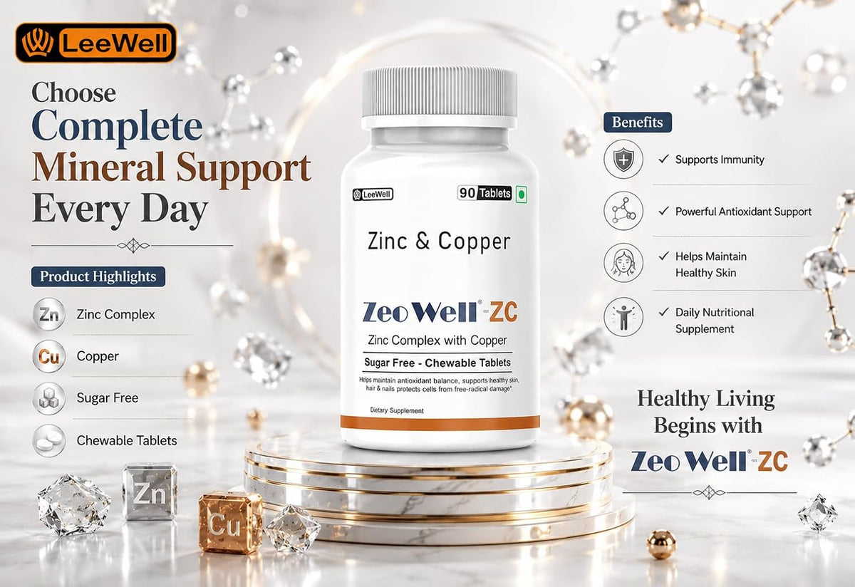 ZC (LeeWell) Zinc Copper Chewable Supplement, 90 Tablets
